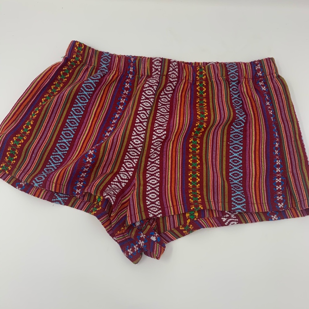 Forever 21 colorful pattern Sz XS short shorts